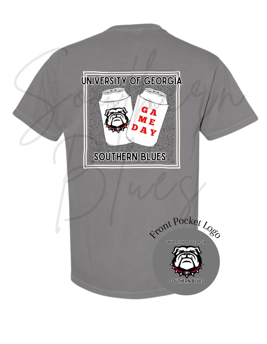 UGA-Short Sleeve Pocket Tee